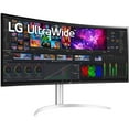 thumbnail image 2 of Open Box LG 40WP95C-W 40in UltraWide Curved WUHD (5120 x 2160) Nano IPS Display, DCI-P3 98% (Typ.) with HDR10, Thunderbolt 4 with 96W PD, 3-Side Virtually Borderless Design Tilt/Height/Swivel Stand, 2 of 10