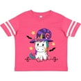 thumbnail image 3 of Inktastic Halloween Girls Unicorn Witch Girls Toddler T-Shirt, 3 of 5