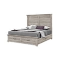thumbnail image 3 of Global Furniture USA Tatum Natural Rustic Wood Panel Queen Bed with Storage, 3 of 3
