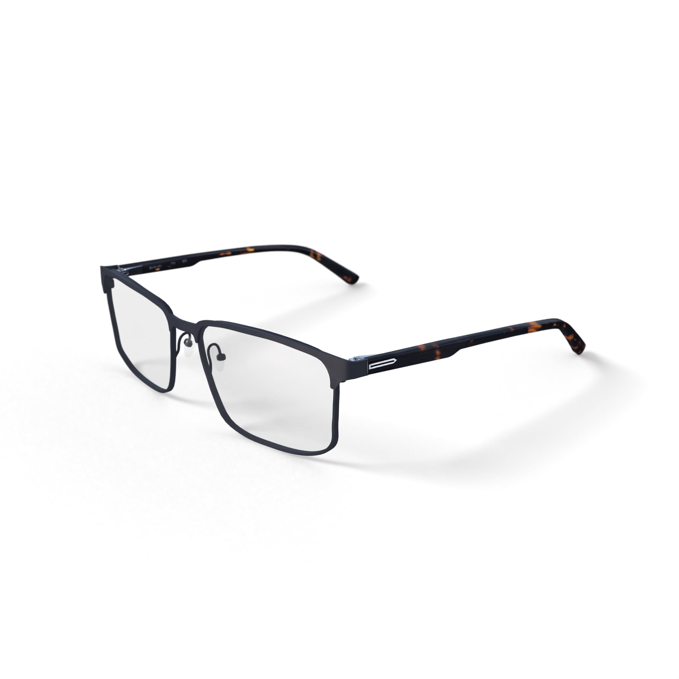 Walmart Men's Austin Square Prescription Eyeglasses with Case, Gunmetal