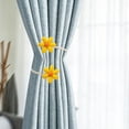 thumbnail image 4 of Aaihamo Bendable Curtain Tiebacks, 2 Pack Floral Twists Curtain Tiebacks, Decorative Curtain Holdbacks for Drapes Sheers Home Window, 4 of 6