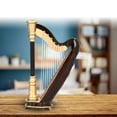 thumbnail image 1 of Musical Instrument Replica, Mini Harp Model Environmentally Friendly and   for Decorative Purposes, 1 of 7