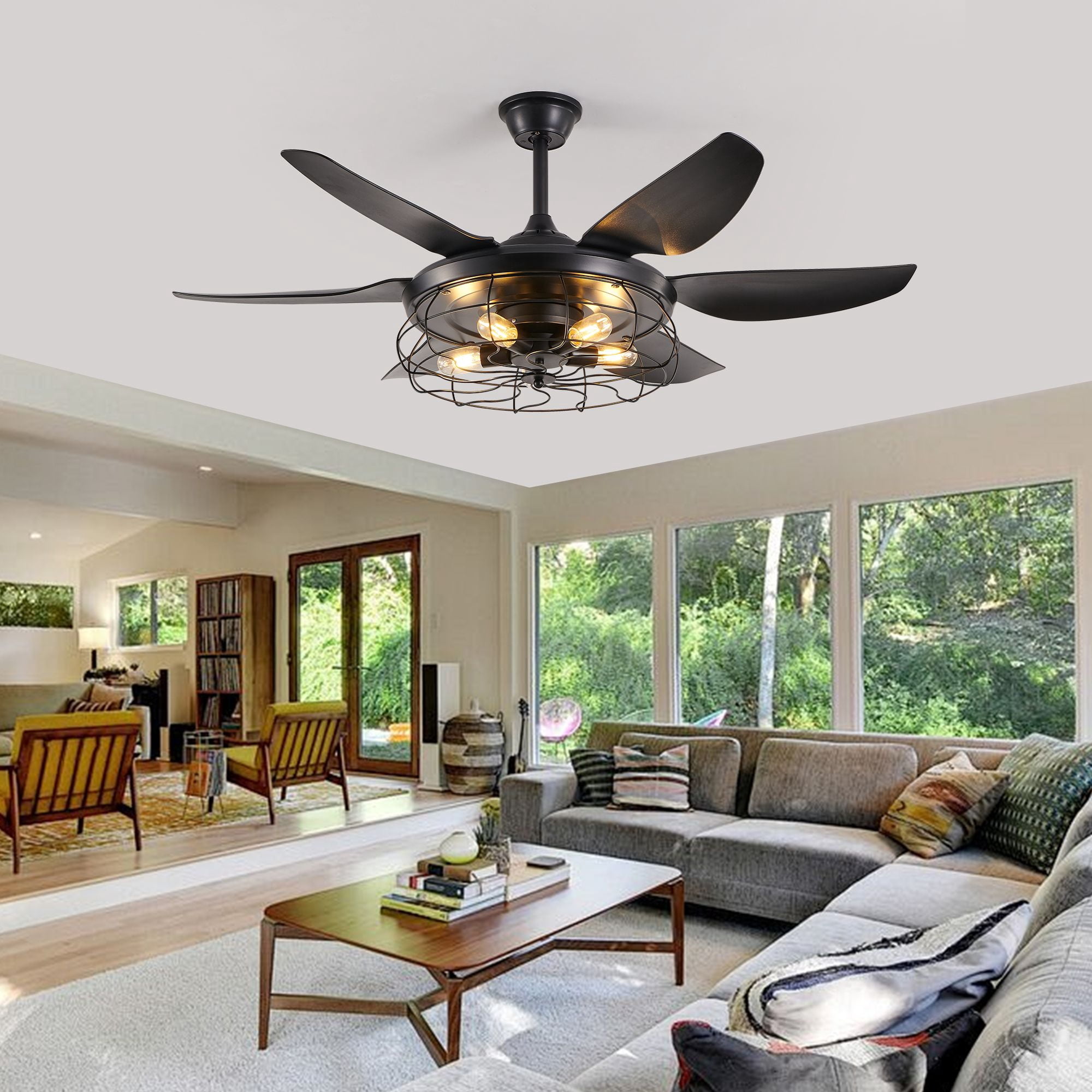 Design House 154419 Indus Sol Modern Tri-Mount 3-Speed 48