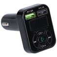 thumbnail image 1 of Transmisor FM Bluetooth para coche, Bluetooth 5.0, manos libres inalámbrico, reproductor MP3, transmisor para tarjeta de memoria U Disk, 1 of 14