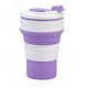 thumbnail image 1 of Taza de café plegable para viaje Taza plegable de silicona con tapa Botella portátil reutilizable duradera para acampar MFZFUKR CPB-US-WZY6-3, 1 of 5