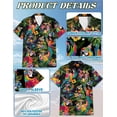 thumbnail image 5 of Netecom Party Parrots Hawaiian Shirt for Men, Tropical Style, Button Down Summer Beach Short Sleeve, S-5XL, 5 of 6