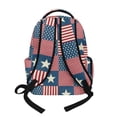 thumbnail image 3 of SEANATIVE Children's Backpack Stylish School Bag Book Bag with Laptop Compartment, Front Pocket & Side Pockets, for Kindergarten Elementary Middle School, Stars and Stripes Pattern, 3 of 7