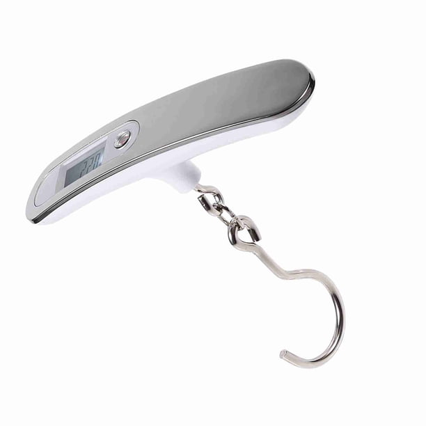 Báscula Para Equipaje De 110 Libras,Pantalla LCD Digital De Alta Precisión,Báscula Colgante Con Retroiluminación Con Gancho, Báscula De Peso De Viaje Portátil Para Viajes