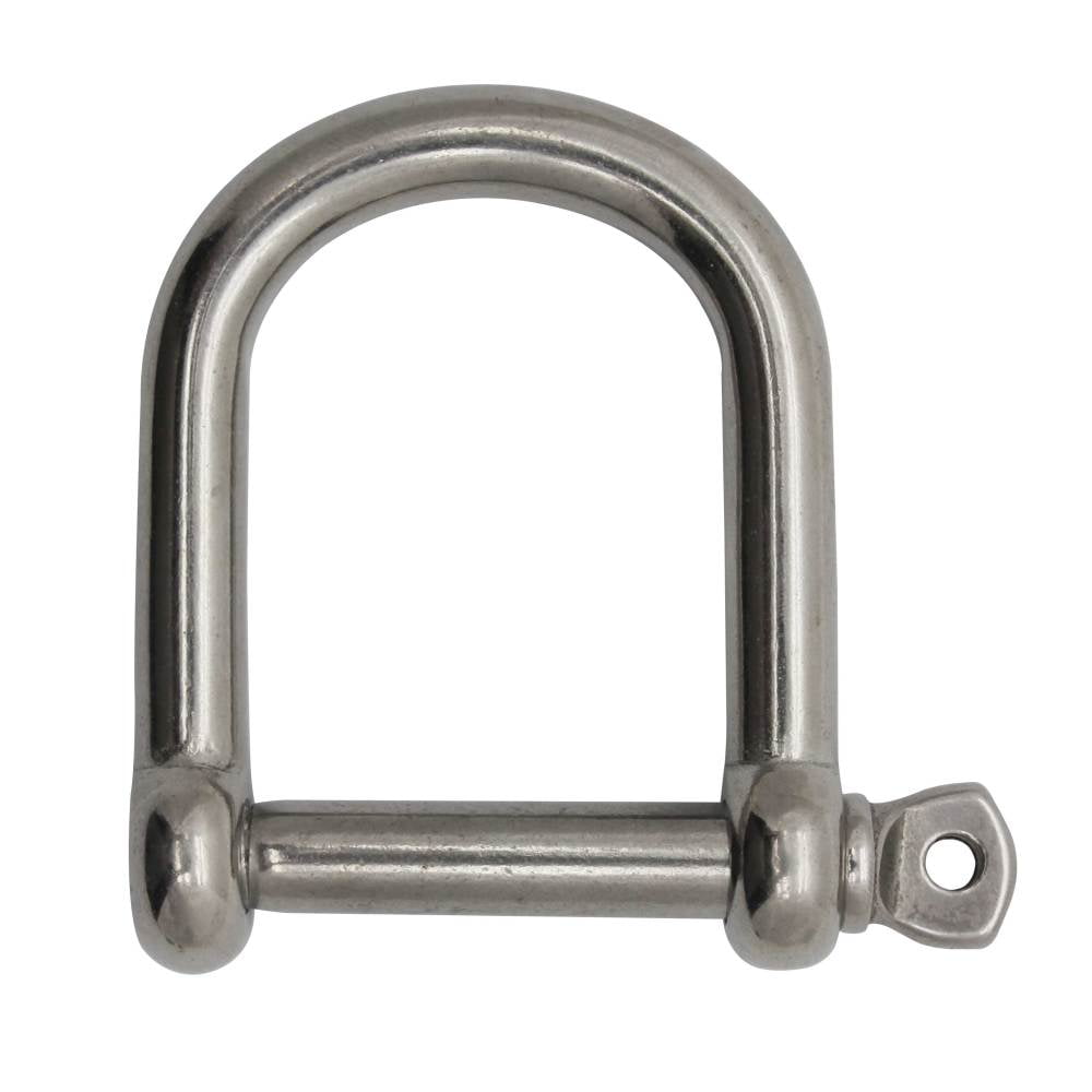 Extreme Max 3006.8225 BoatTector Stainless Steel Wide D Shackle - 1/4'