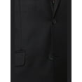 thumbnail image 2 of Raphael Mens Solid Black Slim Fit 2 Button Suit, 2 of 5