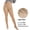 Nude, variant on Ms. Myland 2 Pairs Women's Black Pantyhose 280D Semi-Opaque Soft Velvet High Waist Control Top