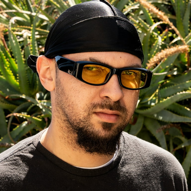 Black Frame Mens Yellow Tinted Sunglasses Swift Yellow Tint Lens