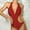 15Red, variant on Jacenvly One Piece Swimsuits for Women Plus Size Casual Sleeveless Solid Halter Neck Surfing Swimwear Quick Drying Fashion Women'S Deep V One-Pice Bandage Color Swimsuit Red