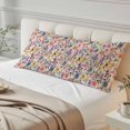 thumbnail image 4 of Spring Botanical Body Pillow Covers 20"x60", Watercolor Floral Flowers Country Vintage Soft Brushed Microfiber Breathable Throw Pillow Covers, Pillowcase with Zipper for Couch Sofa Bedroom, 4 of 9