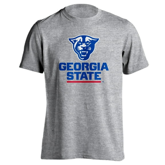 Georgia State Panthers Primary Athletic Logo Panther Head Short Sleeve T-shirt