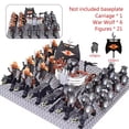 thumbnail image 2 of MOC Medieval lotr Figures Black Wolves, Mounted Chariots Legion Lotte Action Dolls Brick Dolls Assembled Building Blocks Toys, 2 of 9