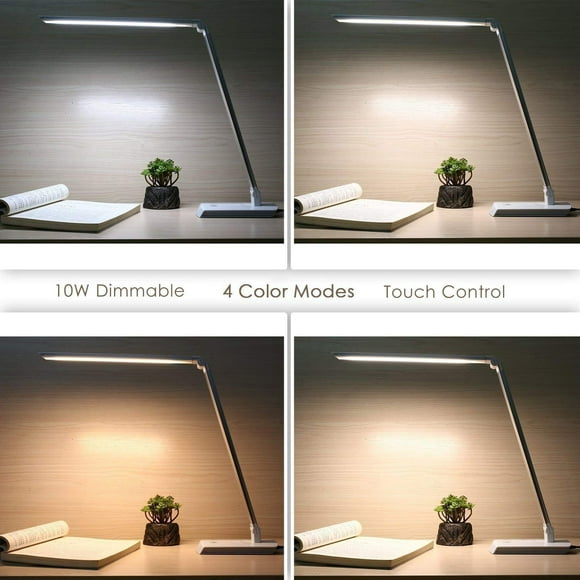 MegaPower (TM) 10W LED Desk Lamp 4 Color modes, Dimmable Rotatable,Touch-sensitive Control Panel, Table Lamp