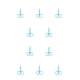 thumbnail image 1 of Seitruly Cortador de cutículas de uñas Tijeras de acero inoxidable Recortador de cejas Azul Azul 10piezas Seitruly CBP288407, 1 of 4