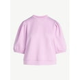 thumbnail image 5 of Scoop Women's and Women's Plus New Scubaknit Pleated Sleeve Top, Sizes XS-4X, 5 of 5