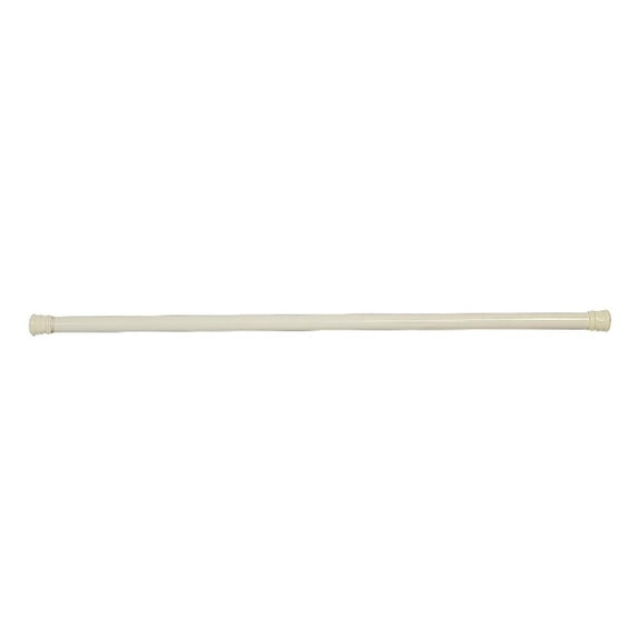 Pemberly Row Classic Adjustable 36-inch to 63-inch Shower Rod in Bone