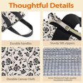 thumbnail image 4 of Pioneer Flower Floral Print Pattern Insulated Lunch Bag for Women & Adults,Large Portable Soft Cooler Lunch Bag,Thermal Food Storage Tote with Pearl Cotton,8.66L,8.75x5.75x9.5 Inch, 4 of 6