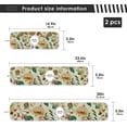 thumbnail image 4 of Coolnut 2 Pack Faucet Mat Splash Guard for Kitchen Sink,Floral Motifs Summer 30x5 Inch Super Absorbent Microfiber Sink Protector Mat, Kitchen Sink Mat Machine Washable Kitchen Sink Accessories, 4 of 7