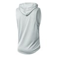 thumbnail image 4 of Mens Hoodies Sleeveless Shirts Casual Solid Color Pullover Lightweight Breathable Athletic Workout Basketball Running Gym Tank Tops, 4 of 8