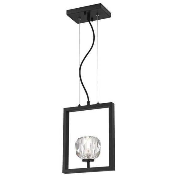 Westinghouse Lighting 6367400 LED Pendant with Crystal Glass - Matte Brushed Gun Metal