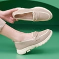 thumbnail image 5 of Orthopedic Platform Penny Loafers for Women Spring Fall Comfort Knitted Fashion Casual Slip on Walking Wedges Dress Shoes, 5 of 7