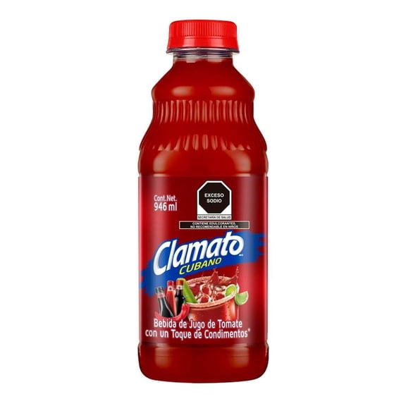 Bebida Clamato con jugo de tomate cubano 946 ml