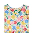 thumbnail image 2 of Wonder Nation Toddler Girls Printed Dress and Bike Shorts Outfit Set, 2-Piece, Sizes 18M-5T, 2 of 3