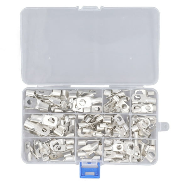 Terminal Connector,120Pcs Wire Terminal Electrical Ring Terminal Ring Connector Sturdy Construction