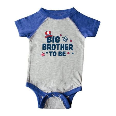 

Inktastic Big Brother To Be with Stars Gift Baby Boy Bodysuit