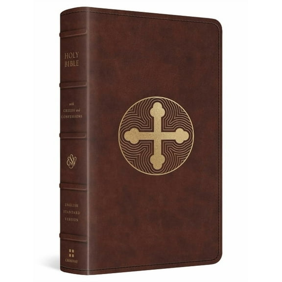 ESV Bible with Creeds and Confessions (Trutone, Brown, Cross Trefoil Design), (Hardcover)