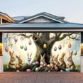 thumbnail image 4 of Boovnll Spring Wreath Fence Easter New Photo Material Photography Background Cloth, Easter Decorations, Easter Decor, 4 of 6