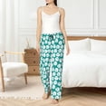 thumbnail image 4 of Rateoe Green Baseball Pattern Women’s Ultra-Soft Comfy Pajama Lounge Pants Sleepwear,Comfortable Lounge Wear,lightweight Pajamas, Casual Home Wear-Small, 4 of 6