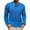 Blue, variant on Royisotas Mens Winter Shirts Henley Big and Tall Tops Long Sleeve Pullover Crewneck Plain Warm T Shirts for Men Pocket