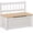 White, variant on BoldGear Toy Box Chest Kids Storage Bench Top Lid 24" x 12" x 20" Gray | Large 27 L Interior, Toy Organizer, Backrest, Kids Bedroom Furniture, Nursery Room, Playroom, Bedroom