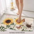 thumbnail image 3 of Sunflower Butterfly Door Mat&nbsp;Indoor Outdoor Entrance, Non Slip Small Rug for Kitchen Bathroom Entryway Rug, Vintage Farm Floral Watercolor Washable Doormat Floor Mat for Office 18x30 Inch, 3 of 8