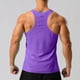 thumbnail image 4 of pstuiky Camiseta sin mangas para hombre, Camiseta informal sin mangas de color liso con hombros finos para hombre Chaleco de hombre xxl, 4 of 4