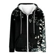 thumbnail image 4 of NMMUED Going Out Tops for Women, Gym Hoodie, Cute Hoodies, Fall Clothes for Women, Graphic Hoodies, Black 3XL, 4 of 4