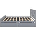 thumbnail image 5 of King Size Platform Bed with 4 Storage Drawers and Support Legs, Wood Bed Frame with Support Slats, 5 of 7