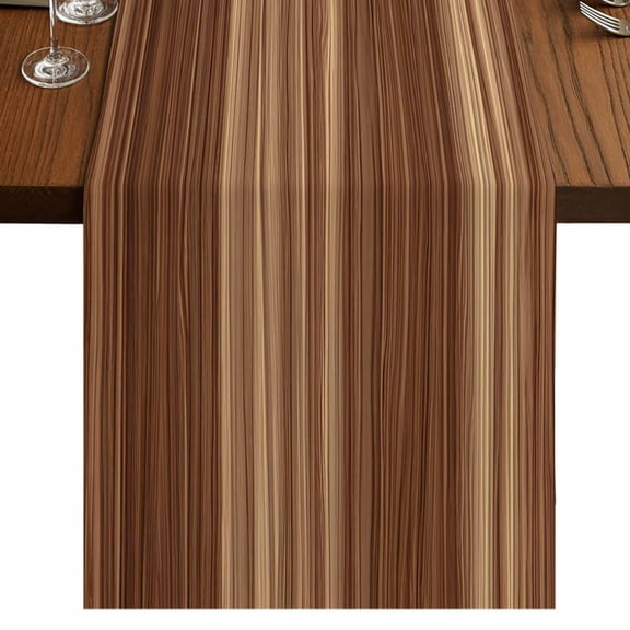 Table Runners 48 Inches Long Dress Scarves, Brown Western Farmhouse Kitchen/Dining Table Runner, Short Coffee Tablerunners, Vintage Farmhouse Wood Barn Door 13x48 Inch