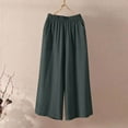 thumbnail image 5 of Simua Women's Summer Loose Wide Leg Culottes - Elastic Waist with Pockets, Breathable for Vacation & Casual Days (S-XXL), 5 of 8