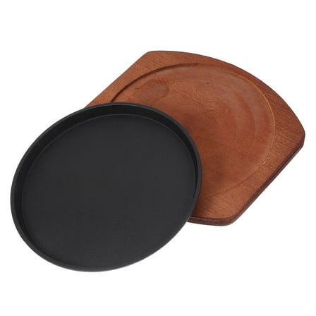 Beaupretty Healthy Cast Iron Grill Griddle for Home and Outdoor Use Light Brown 1Pc