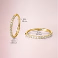 thumbnail image 3 of Limerencia G23 Titanium Slim Hoop Earrings, Hypoallergenic Nose/Lip Earrings Gold Unisex, 3 of 7