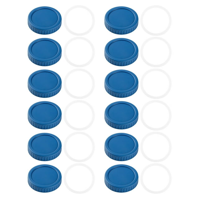 Ensemble Universel de Couvercles pour Pots et Bouteilles pour un Rangement Sécuritaire des Aliments, Étanche, Durable, Réutilisable, Cuisine, 12 Pcs
