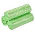 thumbnail image 1 of Uxcell Bolsas de Basura Pequeñas de 4-6 Galones, Forros para Cestos de Desechos Verdes, 60 Cuentas / 3 Rollos, 1 of 5