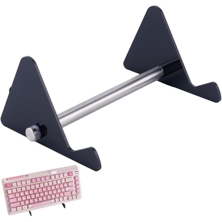 1set 1-Tier Acrylic & Alloy Keyboard Display Stands Holds up to 1 Keyboards Black 12x16x8cm