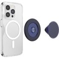 thumbnail image 3 of Phone Grip PopSockets, triángulo de alumbre estriado, azul marino francés, 3 of 6
